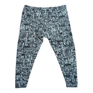 Jacque & KoKo Lounge Pants Size 18 / 20 Black And White